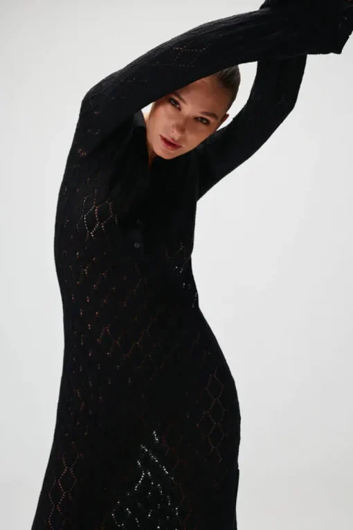 Women Rue Stiic - Alicia Maxi Knit Dress (Black)