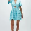 Rue Stiic - Julie Mini Dress (Aqua)
