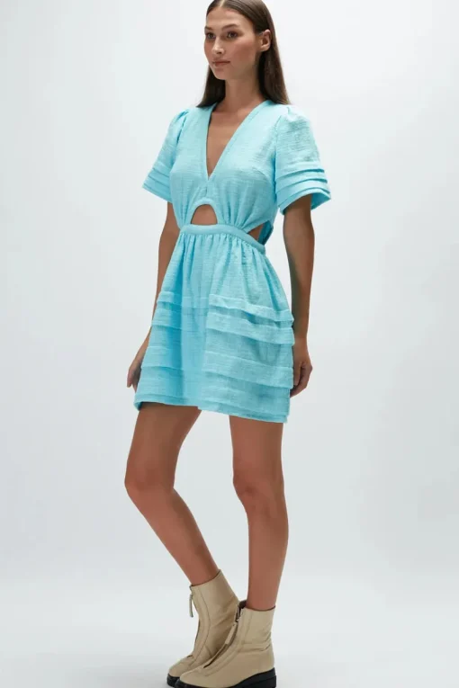 Rue Stiic - Julie Mini Dress (Aqua)