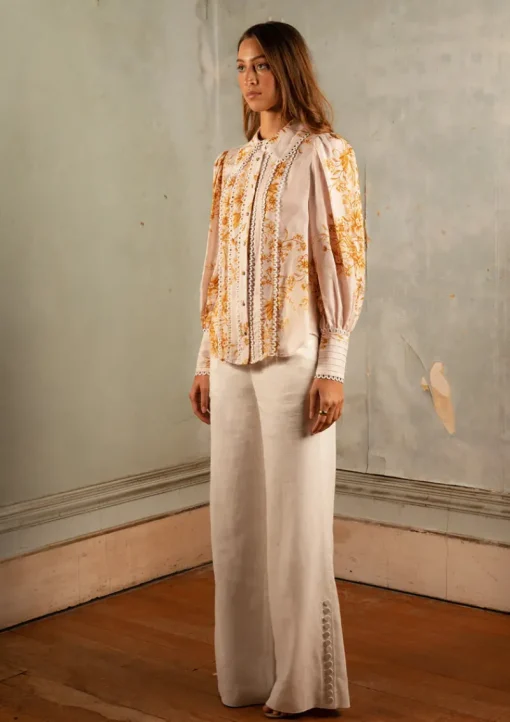 Saint Armont - Lourdes Blouse (Fleurs D'Or Print)