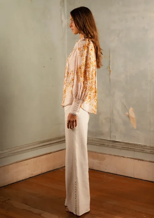 Saint Armont - Lourdes Blouse (Fleurs D'Or Print)