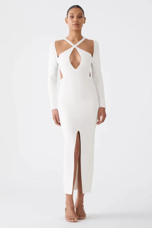 San Sloane - Amalia Midi Dress (Ivory)
