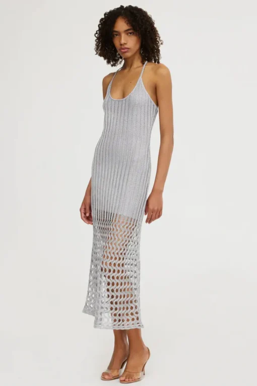 Significant Other - ADLEY MIDI DRESS (SILVER)