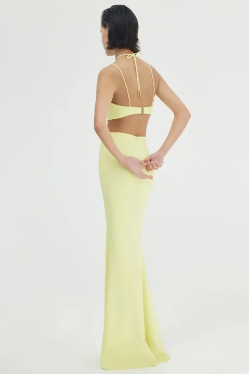 Significant Other - Aisling Halter Dress (Citron)
