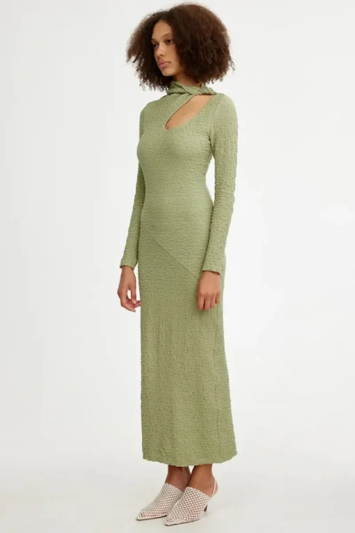 Significant Other - BRIELLE LONG SLEEVE MIDI DRESS (SAGE)