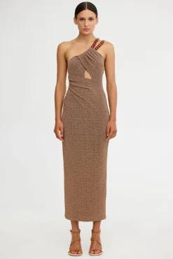 Significant Other - GIA MIDI DRESS (BRONZE)