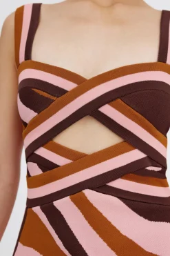 Significant Other - LEYLA MINI DRESS (CHOCOLATE SWIRL)