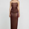 Significant Other - LILIANA MIDI DRESS (CHOCOLATE)