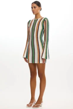 Significant Other - MAY LONG SLEEVE MINI DRESS (KALEIDOSCOPE)