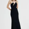 Significant Other - Poet Asymetrical Dress (Black)