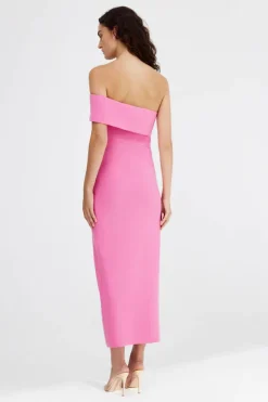 Significant Other - QUINN ONE SHOULDER DRESS (POP PINK)