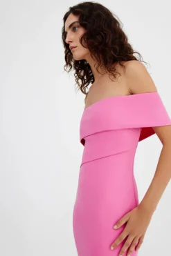 Significant Other - QUINN ONE SHOULDER DRESS (POP PINK)