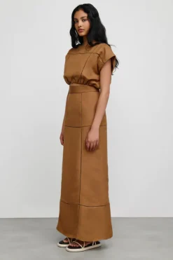 Women Significant Other - Theodora Skirt (Chocolate) Final Sale