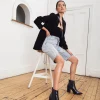 Women Skin Footwear - Kawhi (Black Croc)