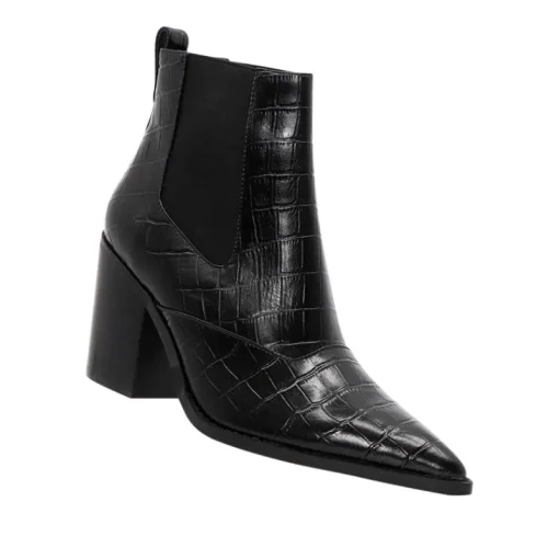 Women Skin Footwear - Kawhi (Black Croc)