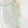 Sovere Studio SOVERE - Pivot Reversible Shrug Knit Dress (Spearmint)