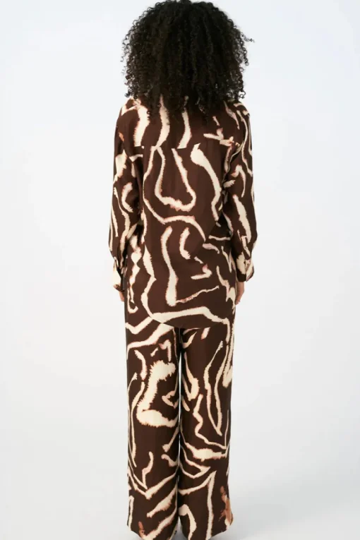 Women Sovere Studio SOVERE / STUDIO - TIDAL LONG SLEEVE SHIRT (BITTER CHOCOLATE)