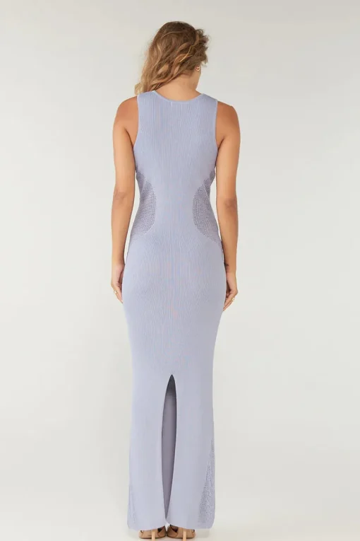Sovere Studio SOVERE / STUDIO - Intrepid Reversible Knit Dress (Blue Ice) FINAL SALE