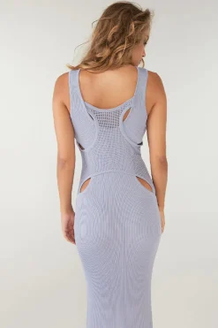Sovere Studio SOVERE / STUDIO - Intrepid Reversible Knit Dress (Blue Ice) FINAL SALE