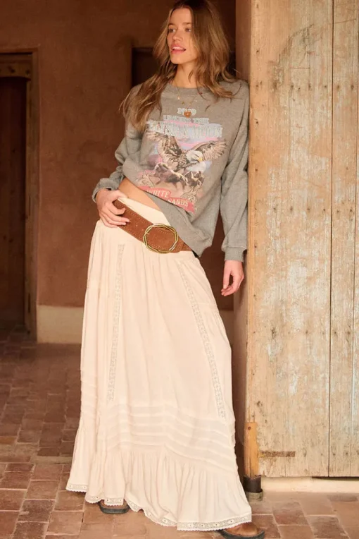 Spell AND THE GYPSY COLLECTIVE - ELYSIAN SWEATSHIRT (GREY MARLE)