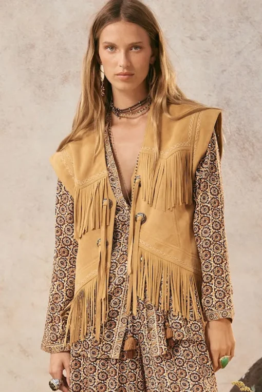 Spell AND THE GYPSY COLLECTIVE - FEARLESS HEART SUEDE FRINGE VEST