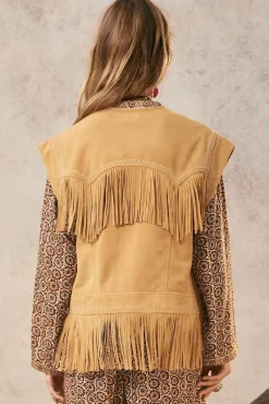 Spell AND THE GYPSY COLLECTIVE - FEARLESS HEART SUEDE FRINGE VEST