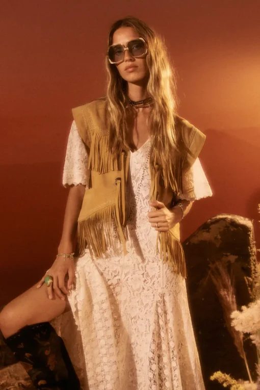 Spell AND THE GYPSY COLLECTIVE - FEARLESS HEART SUEDE FRINGE VEST