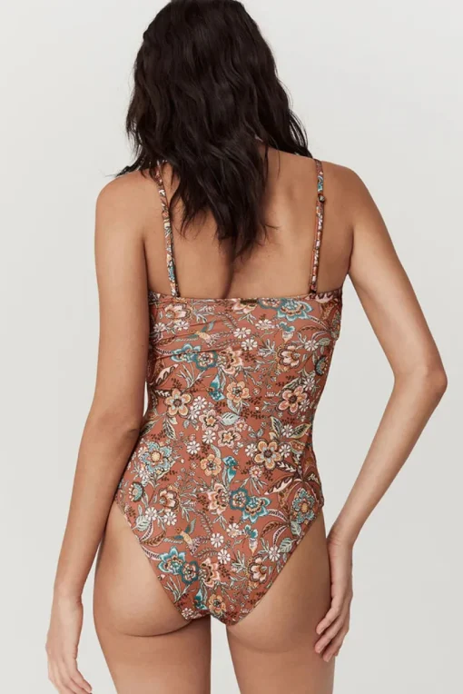 Women Spell AND THE GYPSY COLLECTIVE - MOJAVE LILY LACE UP ONE PIECE (AMBER)