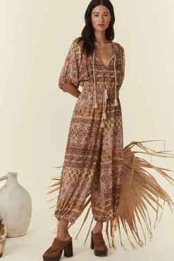 Women Spell AND THE GYPSY COLLECTIVE - LOVERS BEACH JUMPSUIT (MAUVE)