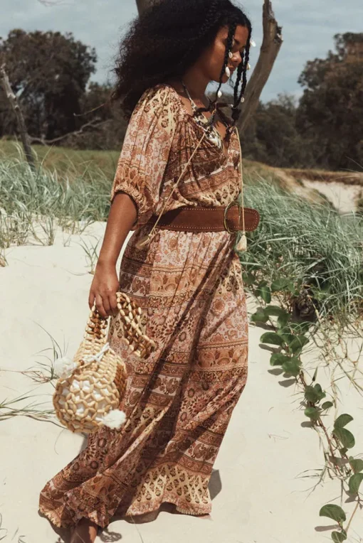 Women Spell AND THE GYPSY COLLECTIVE - LOVERS BEACH JUMPSUIT (MAUVE)
