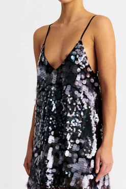 Suboo - BLAKE TRAPEZE MINI DRESS (SMOKE GREY)