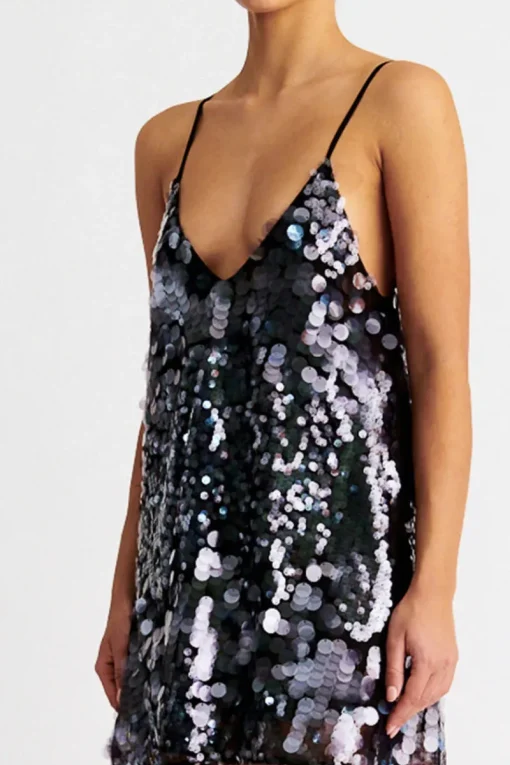 Suboo - BLAKE TRAPEZE MINI DRESS (SMOKE GREY)