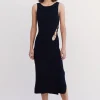 Suboo - Dylan Ring Side Knit Midi Dress (Black)