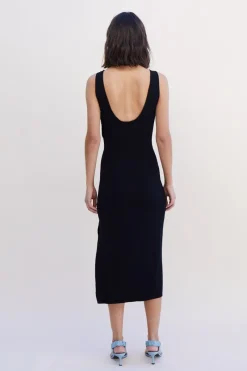 Suboo - Dylan Ring Side Knit Midi Dress (Black)