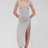 Suboo - IBIZA SCOOP NECK MAXI DRESS (SILVER)