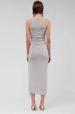 Suboo - IBIZA SCOOP NECK MAXI DRESS (SILVER)