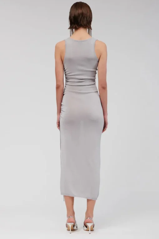 Suboo - IBIZA SCOOP NECK MAXI DRESS (SILVER)