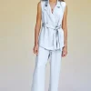 Women Suboo - Kari Sleeveless Soft Blazer (Pale Blue)