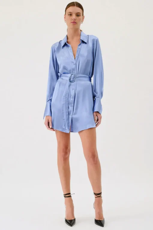 Suboo - MILLENIA MINI SHIRT DRESS (BLUE)
