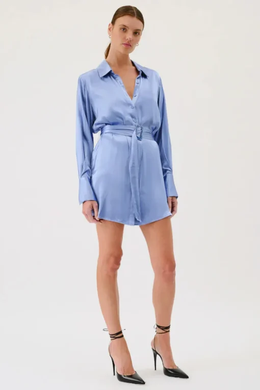 Suboo - MILLENIA MINI SHIRT DRESS (BLUE)