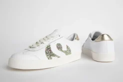 Women Superga - 2843 Club S Comfort Leather Glitter (White Platinum)