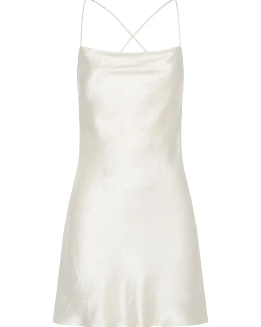 Third Form - Crush Bias Cowl Mini Slip (Cream)