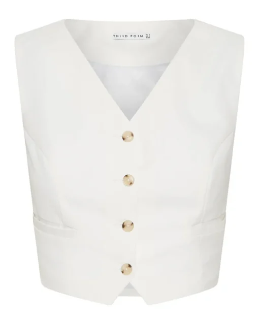 Third Form - Power Player Waistcoat (Cream) FINAL SALE