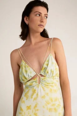 Third Form - Ring Out Slip Dress (Tie Dye Yellow)