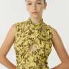 Third Form - WISTERIA WRAP NECK TANK TOP (WISTERIA)