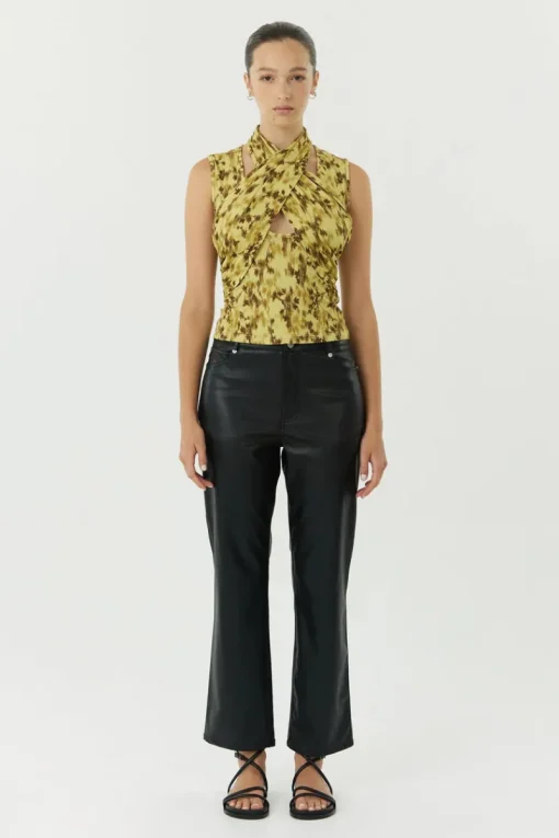 Third Form - WISTERIA WRAP NECK TANK TOP (WISTERIA)