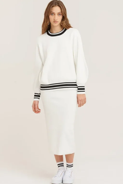 Vestire : Sure Thing Sweater (White)